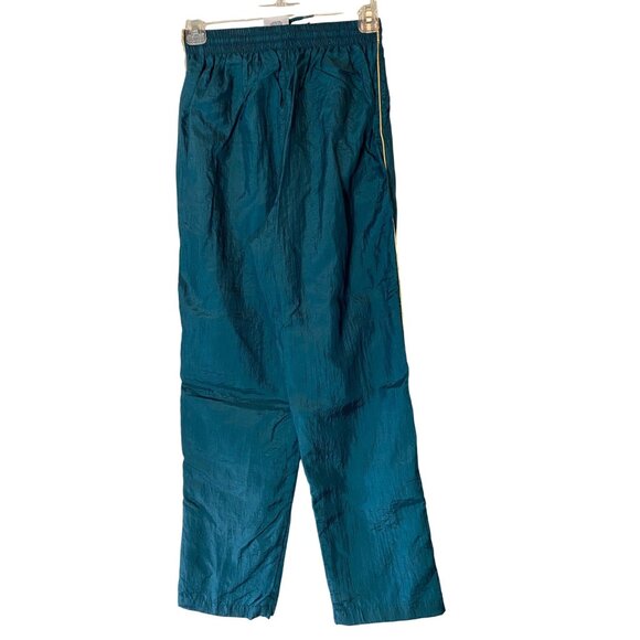 Vintage Active Frontier Tracksuit Chains Buckles Print Nylon Teal Beige Large - Picture 5 of 16